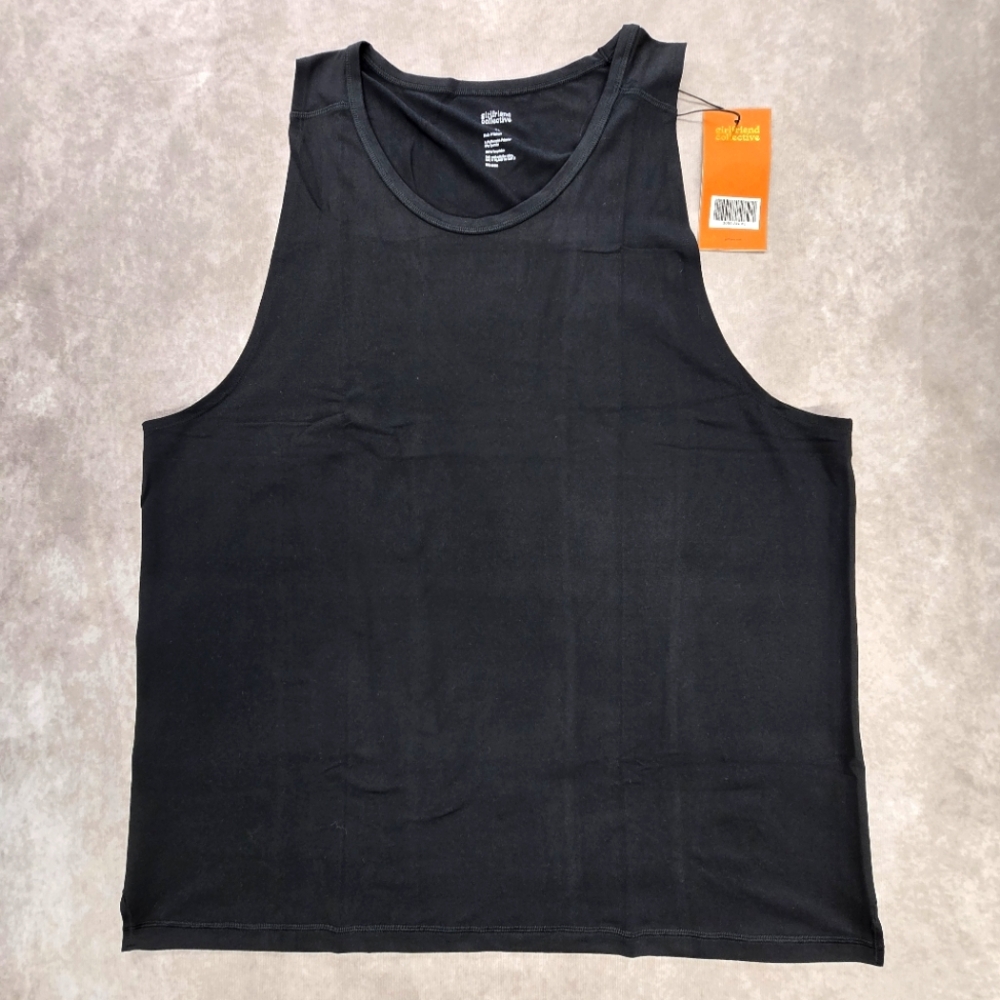 Girlfriend Collective NWT Black ReSet Relaxed Fit Tank Top - Picture 2 of 10